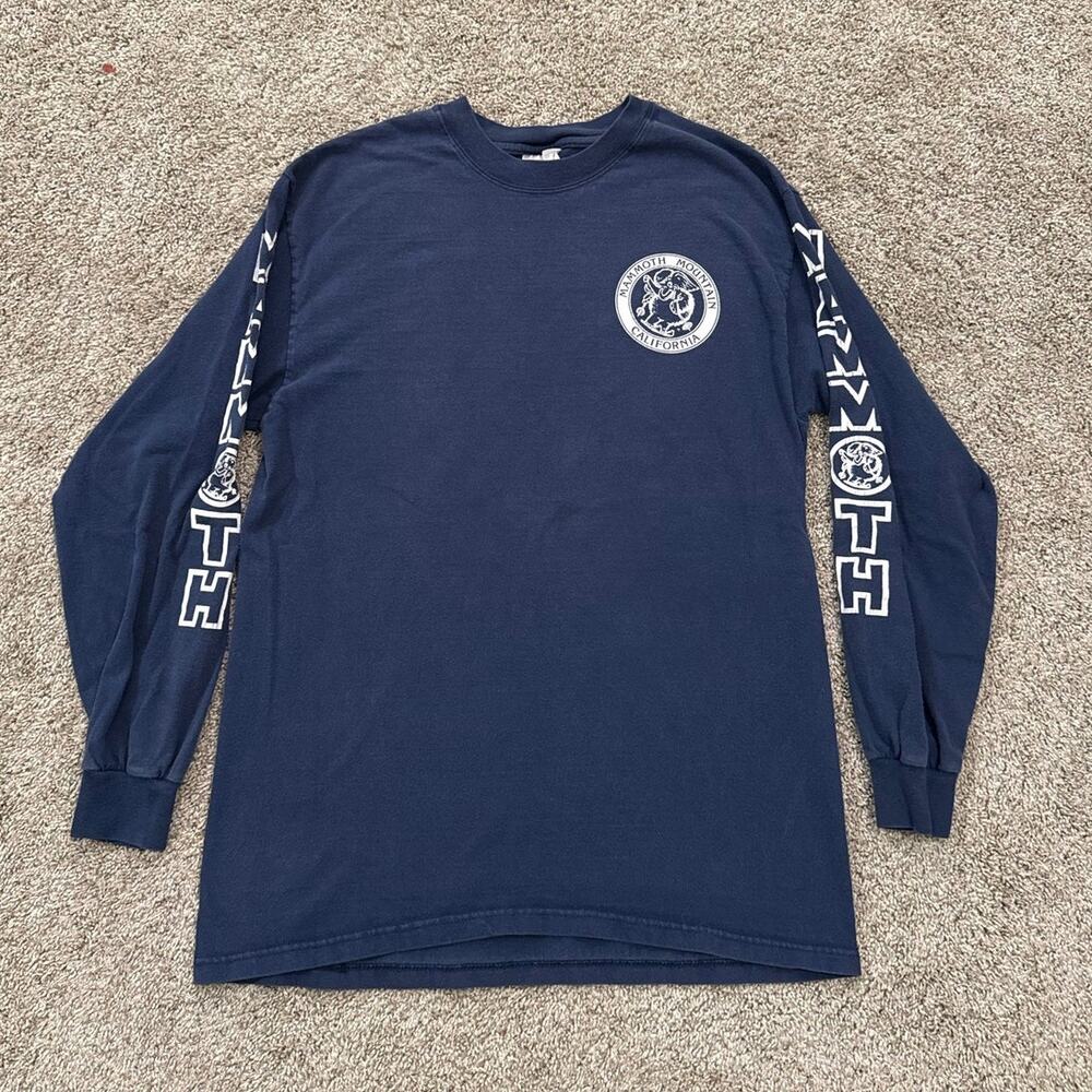 Vintage Y2K Mammoth Mountain California Ski Long sleeve tee size Medium